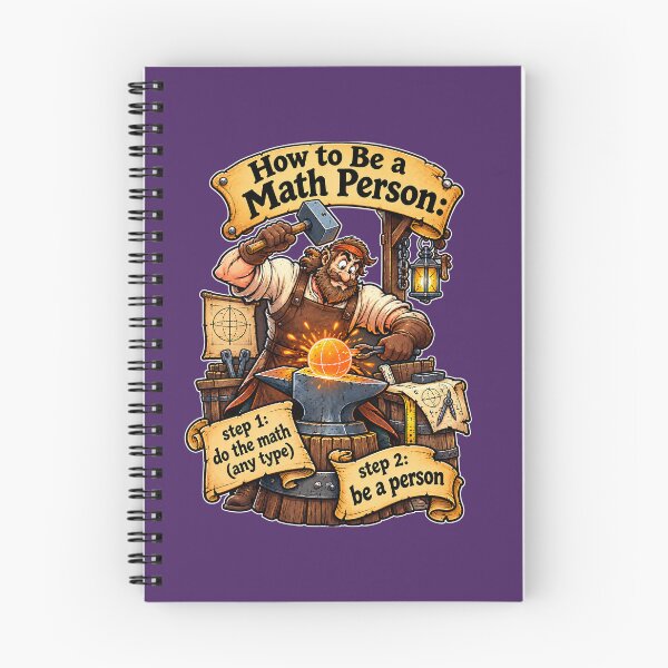Item preview, How to Be a Math Person, Funny Math Blacksmith. designed and sold by Endless7Art.