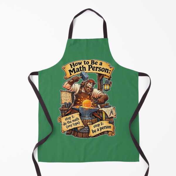Item preview, How to Be a Math Person, Funny Math Blacksmith. designed and sold by Endless7Art.