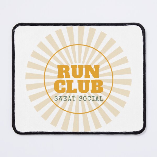Item preview, Run Club Running Shirt Retro Sunburst Tee designed and sold by Worn and Witty.