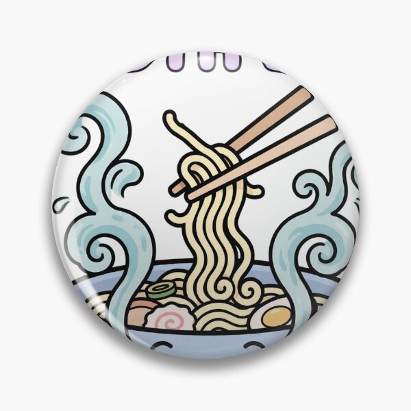 Item preview, Funny Chibi Ramen Bowl Dramatic Steam In My Broth Era Sticker designed and sold by xiaoxiaochibi.