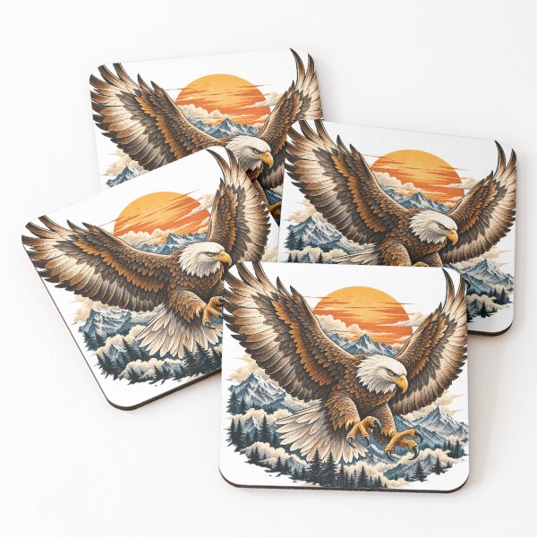 Item preview, Majestic Eagle Vintage Wildlife Art designed and sold by BasicPrintStudio.