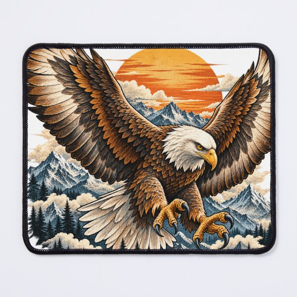 Item preview, Majestic Eagle Vintage Wildlife Art designed and sold by BasicPrintStudio.