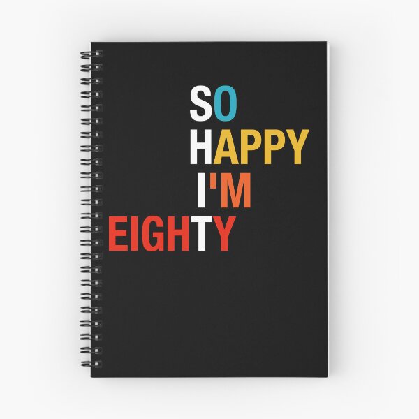 Item preview, So Happy I'm Eighty 80 Years Old Gag Funny 80th Birthday designed and sold by FernaRoje.