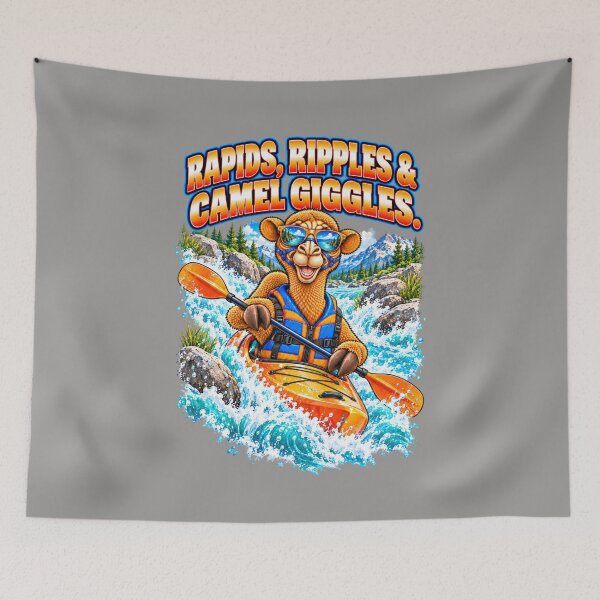Item preview, Rapids, Ripples & Camel Giggles – Funny Outdoor T-Shirt – Funny Camel T-Shirt Animal Graphic Camel T-Shirt designed and sold by Camel & Quirk.