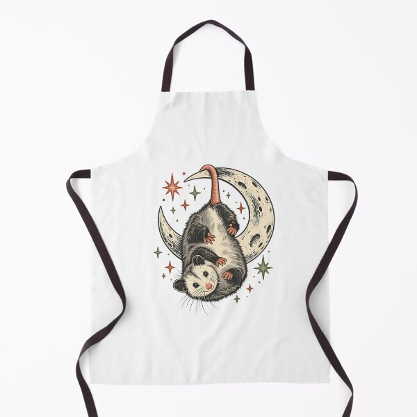 Item preview, Opossum on a Crescent Moon - Celestial Animal Art designed and sold by cybersilverhand.