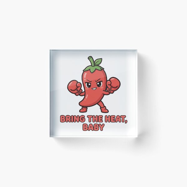Item preview, Fierce Chibi Chili Pepper Boxing Gloves Bring The Heat Baby Sticker designed and sold by xiaoxiaochibi.