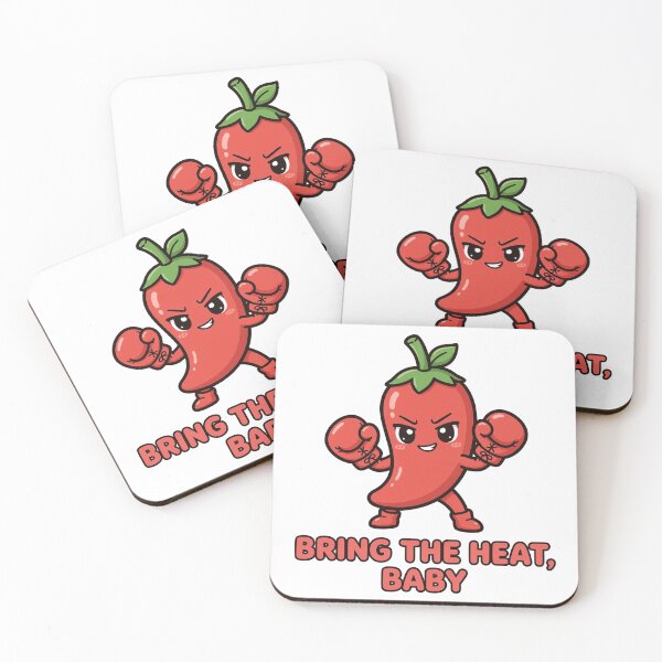 Item preview, Fierce Chibi Chili Pepper Boxing Gloves Bring The Heat Baby Sticker designed and sold by xiaoxiaochibi.