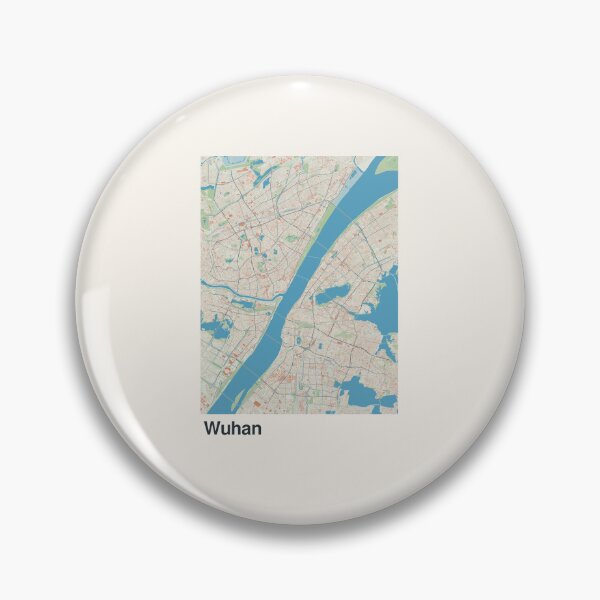 Item preview, Wuhan Minimalistic Map Art designed and sold by MapsNerd.