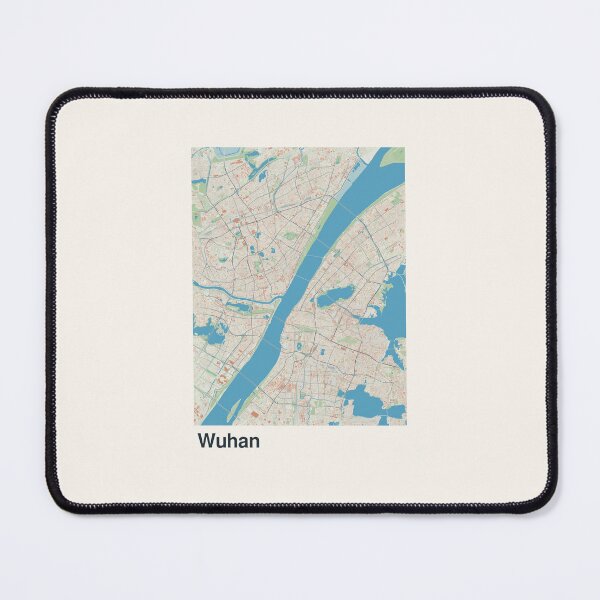 Item preview, Wuhan Minimalistic Map Art designed and sold by MapsNerd.