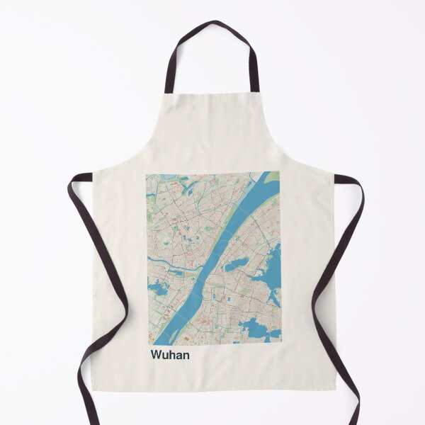 Item preview, Wuhan Minimalistic Map Art designed and sold by MapsNerd.