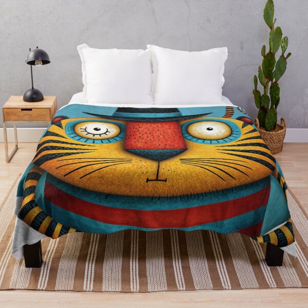 Item preview, T-Shirt - Sticker - Whimsical Tiger In Fedora designed and sold by ForeverPrintsOK.