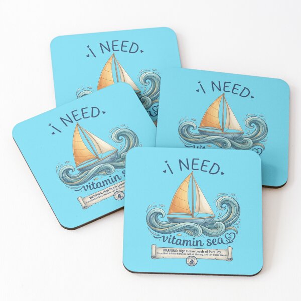 Item preview, I Need Vitamin Sea Funny Prescription Sailboat designed and sold by DreamBig-Shop.