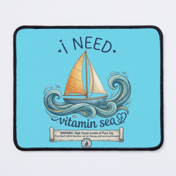 Item preview, I Need Vitamin Sea Funny Prescription Sailboat designed and sold by DreamBig-Shop.