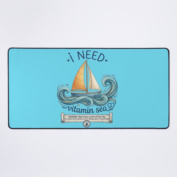 Item preview, I Need Vitamin Sea Funny Prescription Sailboat designed and sold by DreamBig-Shop.