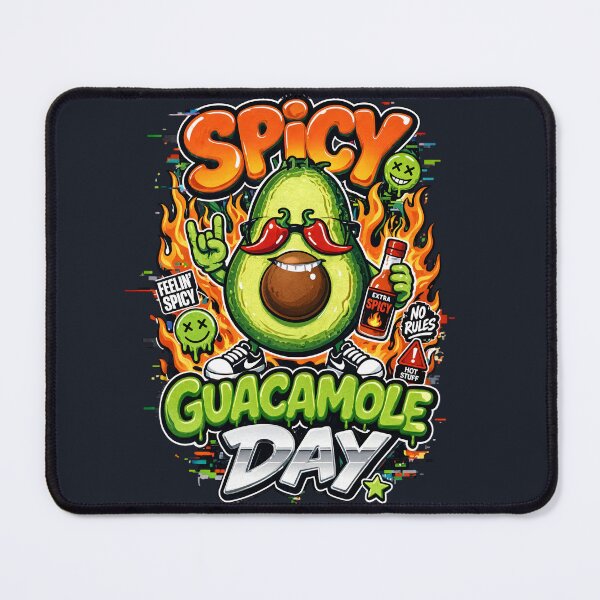 Item preview, Cool Y2K Streetwear Spicy Avocado Guacamole Day designed and sold by CloudyCatArt.