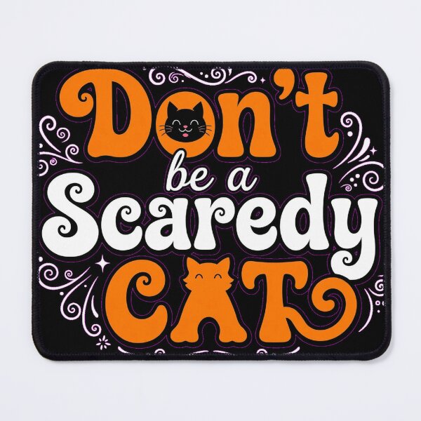 Item preview, Don't Be A Scaredy Cat Retro Halloween designed and sold by Goraty2020.