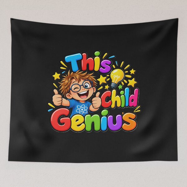 Item preview, This Child Is a Genius – Funny Kids Genius Cartoon designed and sold by Genius Geek.
