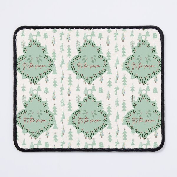 Item preview, It's the Season Blue Christmas Ornament with Holly Berries Art designed and sold by Liberarteprint.