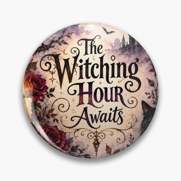 Item preview, The Witching Hour Awaits – Gothic Halloween Raven, Black Cat & Full Moon designed and sold by blankTeeShirt.