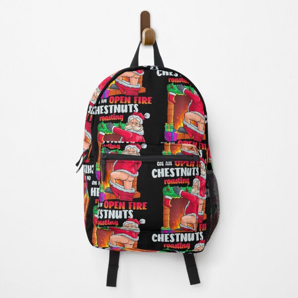 Item preview, Chestnuts Roasting Funny Santa Christmas Food Pun designed and sold by Mind-Drift.