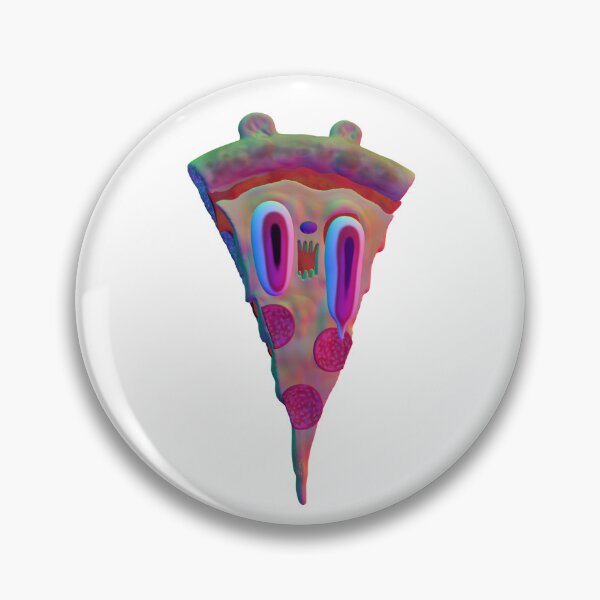 Item preview, Trippy Psychedelic Pizza Monster Slice Neon designed and sold by Nate Bear.