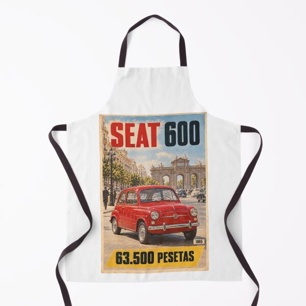 Item preview, 1965 SEAT 600 in Madrid – Vintage poster designed and sold by The Drawing Office.