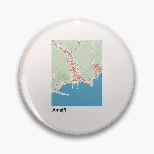 Item preview, Amalfi Minimalistic Map Art designed and sold by MapsNerd.