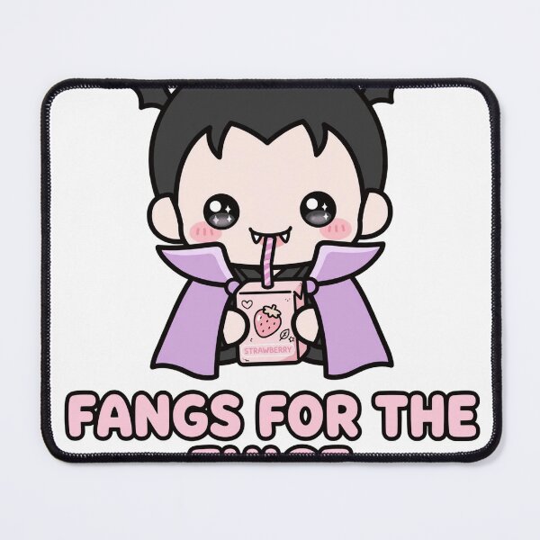 Item preview, Friendly Chibi Vampire Juice Box Fangs For The Juice Halloween Sticker designed and sold by xiaoxiaochibi.