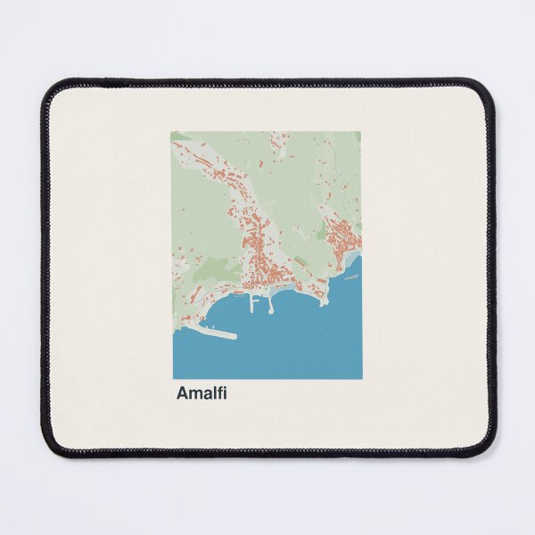 Item preview, Amalfi Minimalistic Map Art designed and sold by MapsNerd.