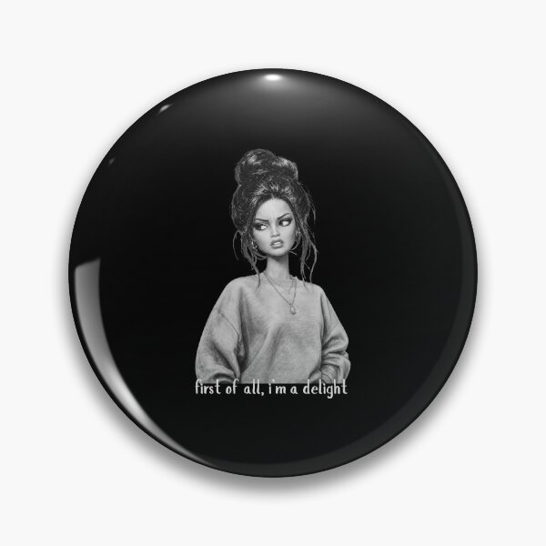 Item preview, First Of All I'm A Delight Funny Quote Woman designed and sold by ViniBall.
