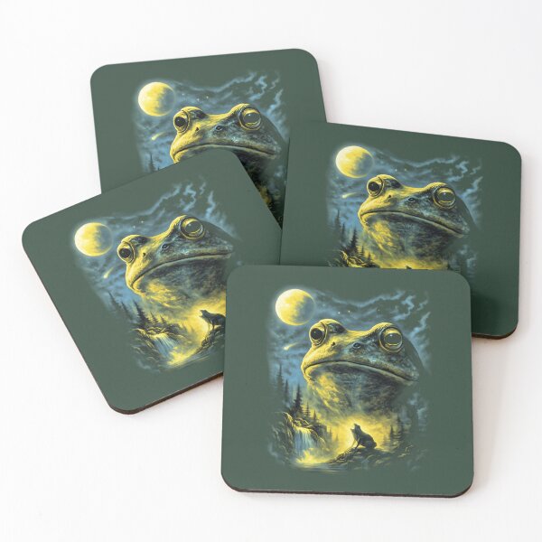 Item preview, Frog Howling to the Moon Retro Nature Graphic Shirt Classic T-Shirt designed and sold by carolynka.