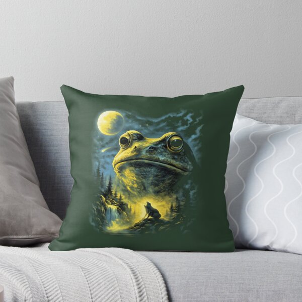 Item preview, Frog Howling to the Moon Retro Nature Graphic Shirt Classic T-Shirt designed and sold by carolynka.