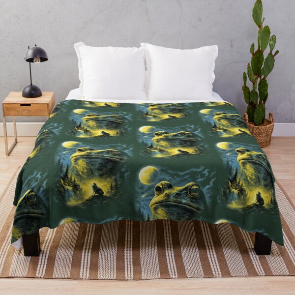 Item preview, Frog Howling to the Moon Retro Nature Graphic Shirt Classic T-Shirt designed and sold by carolynka.