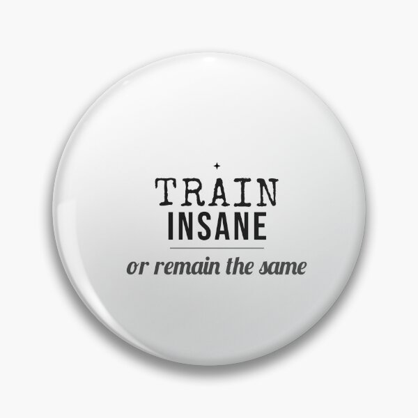 Item preview, Train Insane Gym Shirt Minimalist Tee designed and sold by Worn and Witty.