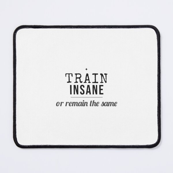 Item preview, Train Insane Gym Shirt Minimalist Tee designed and sold by Worn and Witty.