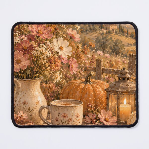 Item preview, Cottagecore Autumn Still Life Oil Painting Tuscan Landscape designed and sold by Jozefin's Studio.
