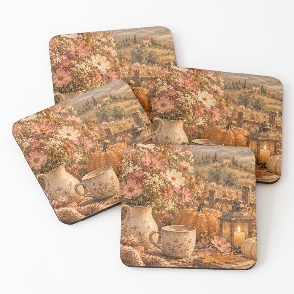 Item preview, Cottagecore Autumn Still Life Oil Painting Tuscan Landscape designed and sold by Jozefin's Studio.