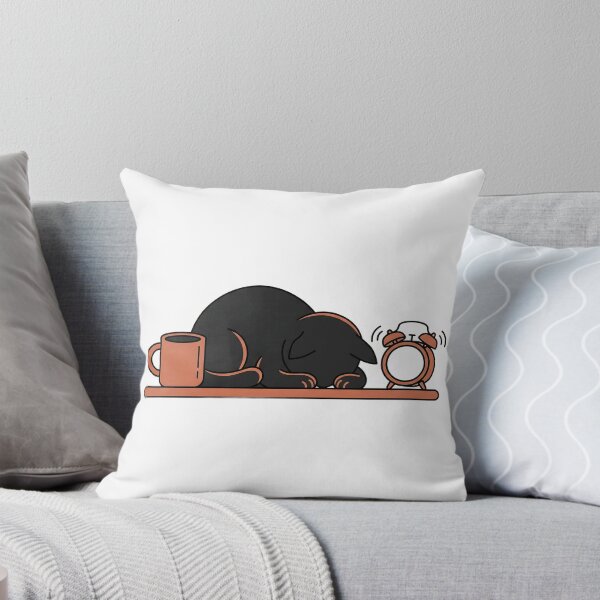 Item preview, Grumpy Chubby Cat Monday Morning Coffee Anti Work Humor designed and sold by mindshocker.