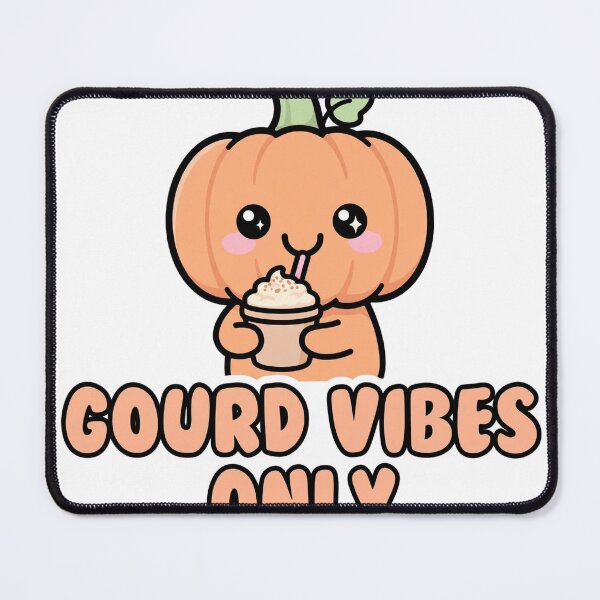 Item preview, Cute Chibi Pumpkin Drinking Pumpkin Spice Latte Gourd Vibes Only Sticker designed and sold by xiaoxiaochibi.