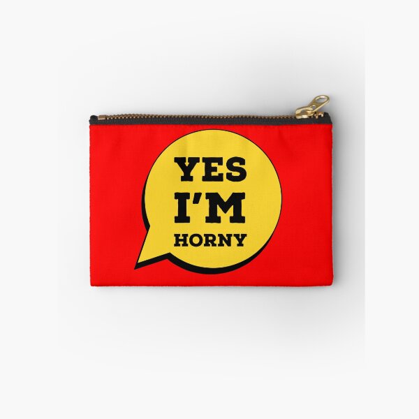 Item preview, Yes I’m Horny – Cheeky Flirty Adult Humour Typography Design designed and sold by stevenwoodcock.