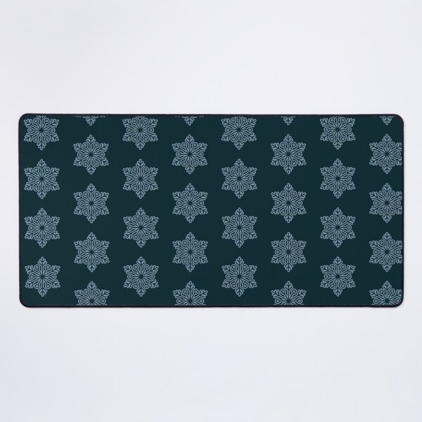 Item preview, Winter Snowflake Dark Teal Seamless Pattern Art designed and sold by Jyoti Digital Artist.