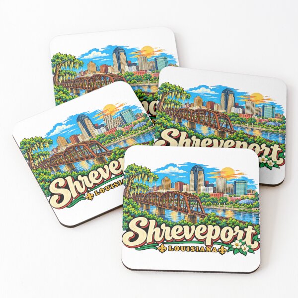 Item preview, Hand Drawn Shreveport Louisiana Travel Souvenir Landmark Gift designed and sold by MichaeIRellov.