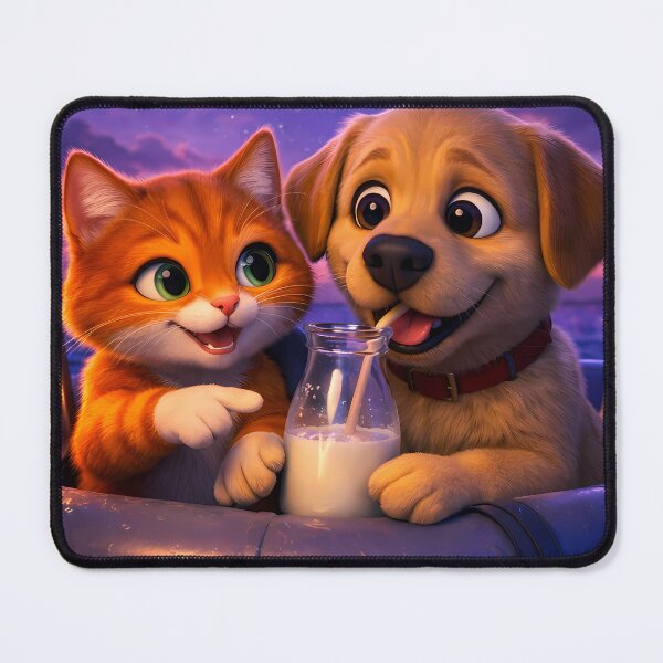 Item preview, Richie & Mika: Cozy Sunset Milk Moment designed and sold by DreamBig-Shop.