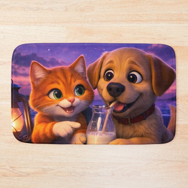 Item preview, Richie & Mika: Cozy Sunset Milk Moment designed and sold by DreamBig-Shop.