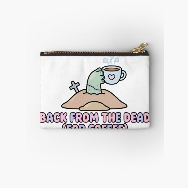 Item preview, Cute Zombie Hand Holding Coffee Cup Back From The Dead Halloween Sticker designed and sold by xiaoxiaochibi.