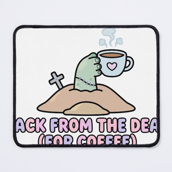 Item preview, Cute Zombie Hand Holding Coffee Cup Back From The Dead Halloween Sticker designed and sold by xiaoxiaochibi.