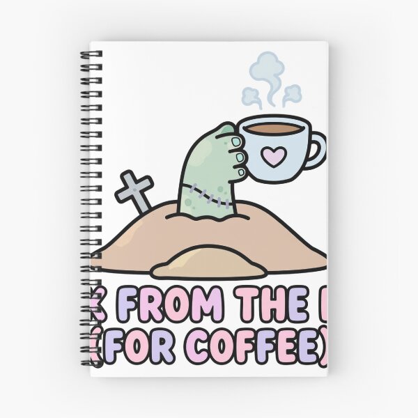Item preview, Cute Zombie Hand Holding Coffee Cup Back From The Dead Halloween Sticker designed and sold by xiaoxiaochibi.