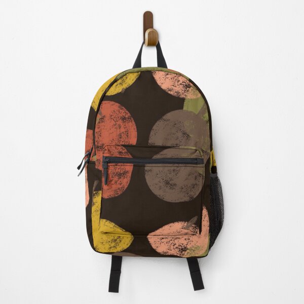 Item preview, Vintage Apple Seamless Pattern with Hand-Drawn Textured Fruit on Dark Brown Background designed and sold by TaniaArtDesign.