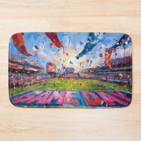 Item preview, Game Day Football Stadium Confetti Painting designed and sold by NatureSight.