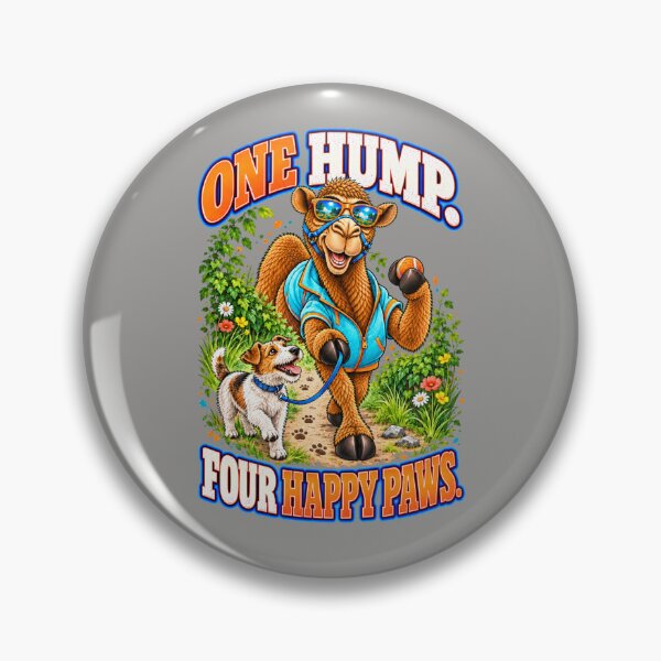 Item preview, One Hump. Four Happy Paws – Funny Lifestyle and Pets T-Shirt – Funny Camel T-Shirt Animal Graphic Camel T-Shirt designed and sold by Camel & Quirk.